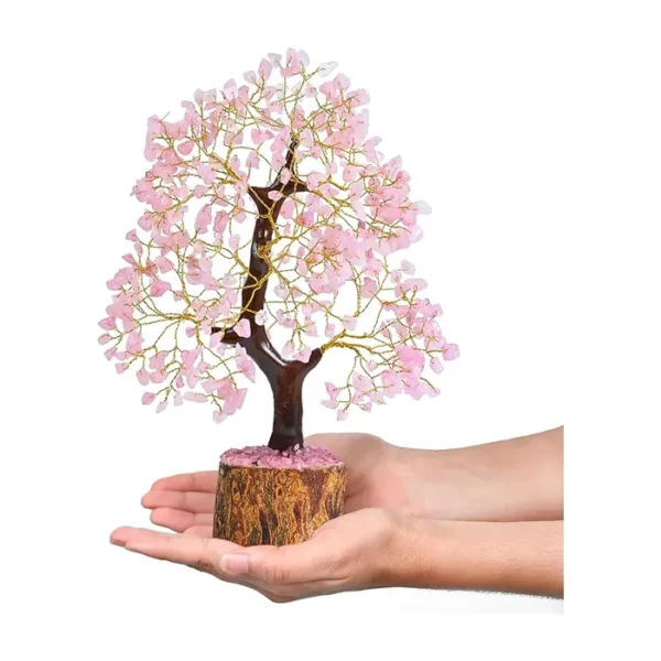 Rose Quartz Crystal Tree Room Decor
